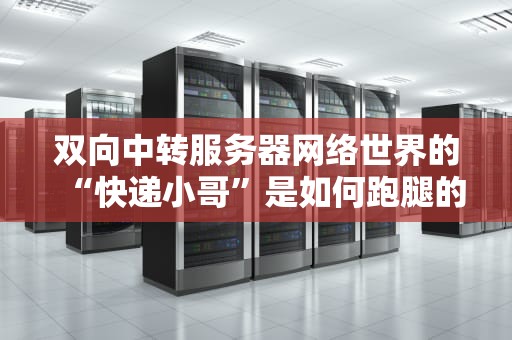 双向中转服务器网络世界的“快递小哥”是如何跑腿的？