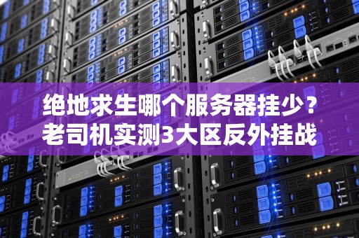 绝地求生哪个服务器挂少？老司机实测3大区反外挂战力，结果笑中带泪！
