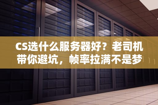 CS选什么服务器好？老司机带你避坑，帧率拉满不是梦！