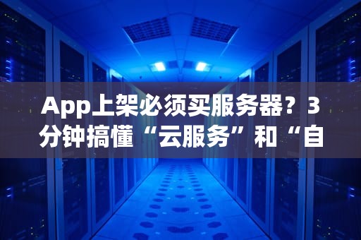 App上架必须买服务器？3分钟搞懂“云服务”和“自建机房”的骚操作！