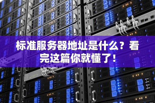 标准服务器地址是什么？看完这篇你就懂了！
