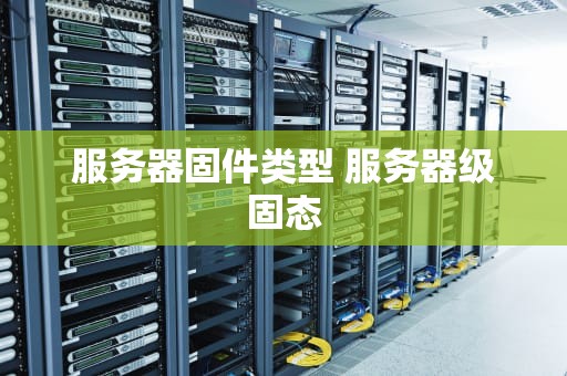 服务器固件类型 服务器级固态
