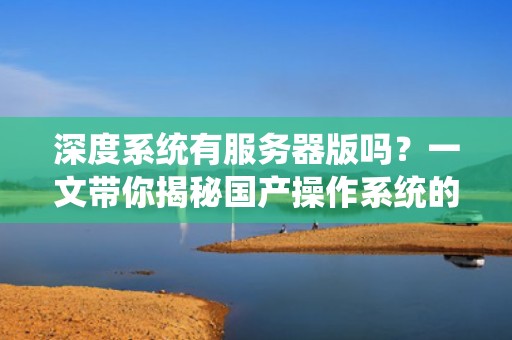 深度系统有服务器版吗？一文带你揭秘国产操作系统的“硬核”实力！