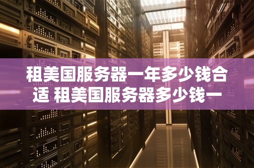 租美国服务器一年多少钱合适 租美国服务器多少钱一个月