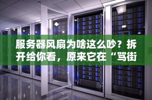 服务器风扇为啥这么吵？拆开给你看，原来它在“骂街”！