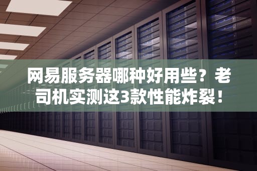 网易服务器哪种好用些？老司机实测这3款性能炸裂！