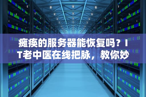 瘫痪的服务器能恢复吗？IT老中医在线把脉，教你妙手回春！