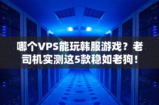 哪个VPS能玩韩服游戏？老司机实测这5款稳如老狗！