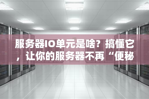 服务器IO单元是啥？搞懂它，让你的服务器不再“便秘”！