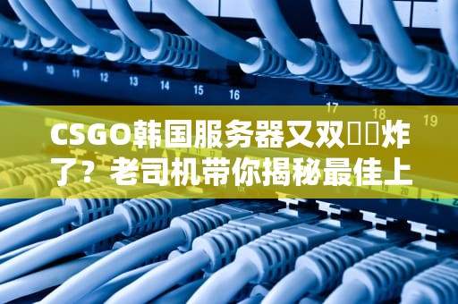 CSGO韩国服务器又双叒叕炸了？老司机带你揭秘最佳上车时间！