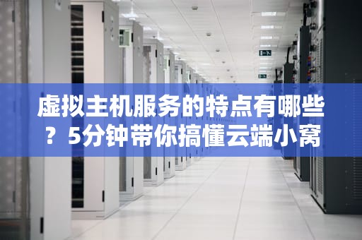 虚拟主机服务的特点有哪些？5分钟带你搞懂云端小窝的奥秘！