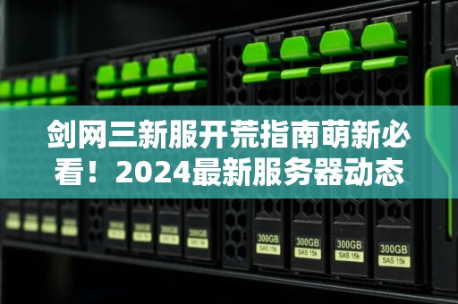 剑网三新服开荒指南萌新必看！2024最新服务器动态与入坑攻略