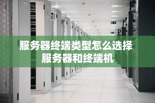 服务器终端类型怎么选择 服务器和终端机