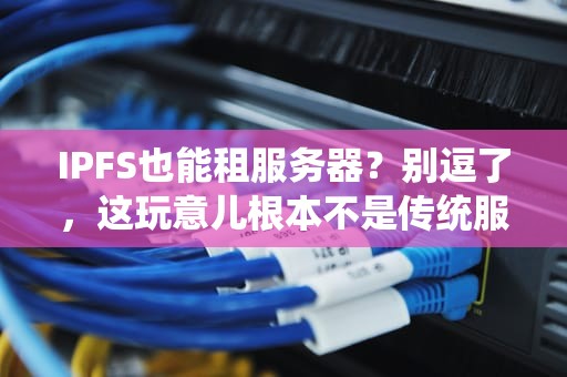 IPFS也能租服务器？别逗了，这玩意儿根本不是传统服务器！