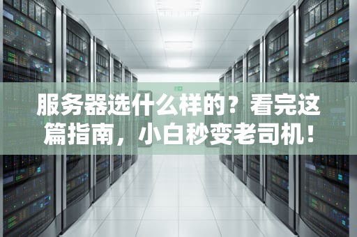 服务器选什么样的？看完这篇指南，小白秒变老司机！