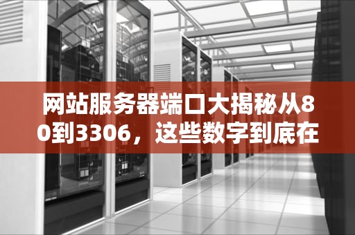 网站服务器端口大揭秘从80到3306，这些数字到底在搞什么鬼？