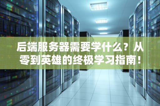 后端服务器需要学什么？从零到英雄的终极学习指南！