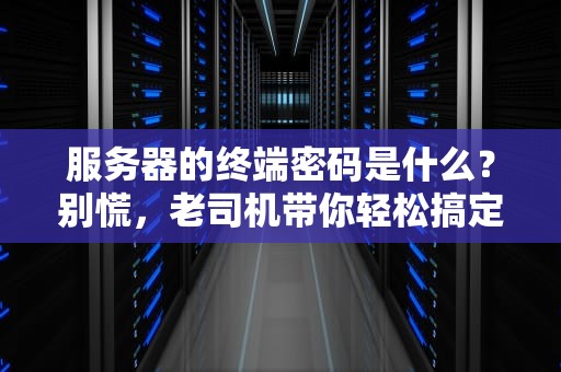 服务器的终端密码是什么？别慌，老司机带你轻松搞定！