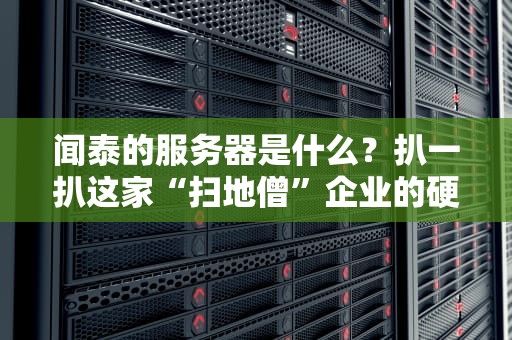 闻泰的服务器是什么？扒一扒这家“扫地僧”企业的硬核实力！