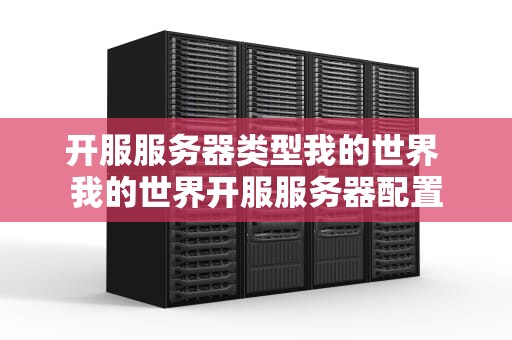 开服服务器类型我的世界 我的世界开服服务器配置
