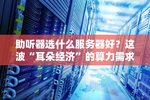 助听器选什么服务器好？这波“耳朵经济”的算力需求我给满分！