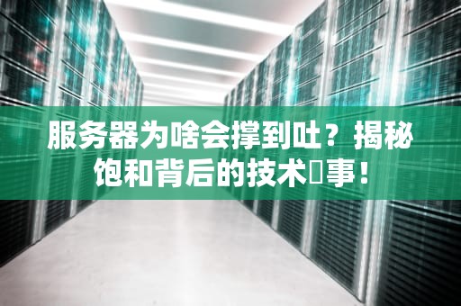 服务器为啥会撑到吐？揭秘饱和背后的技术囧事！