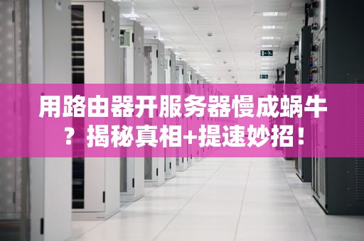 用路由器开服务器慢成蜗牛？揭秘真相+提速妙招！