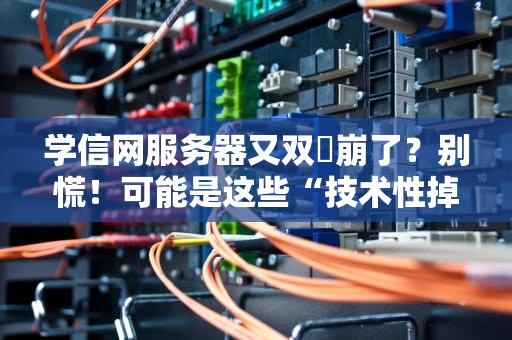 学信网服务器又双叒崩了？别慌！可能是这些“技术性掉链子”在搞鬼