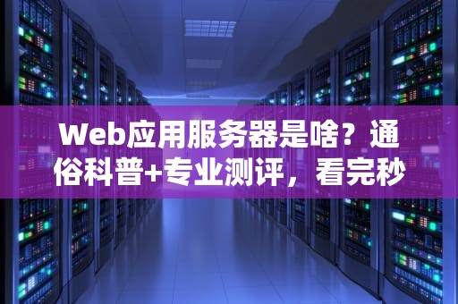 Web应用服务器是啥？通俗科普+专业测评，看完秒懂！