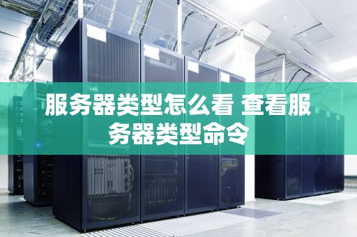 服务器类型怎么看 查看服务器类型命令