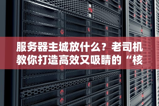服务器主城放什么？老司机教你打造高效又吸睛的“核心CBD”