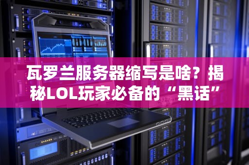 瓦罗兰服务器缩写是啥？揭秘LOL玩家必备的“黑话”大全！