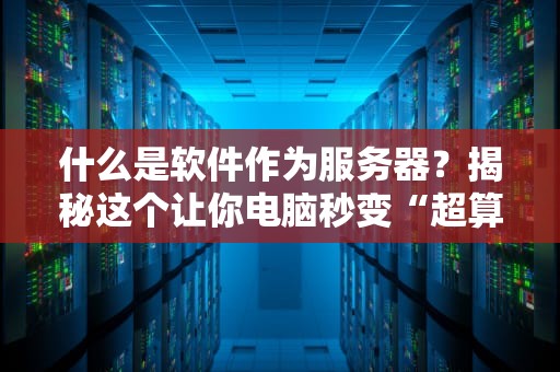 什么是软件作为服务器？揭秘这个让你电脑秒变“超算”的黑科技！