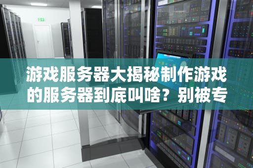 游戏服务器大揭秘制作游戏的服务器到底叫啥？别被专业名词吓懵！