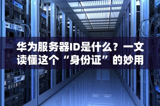 华为服务器ID是什么？一文读懂这个“身份证”的妙用！