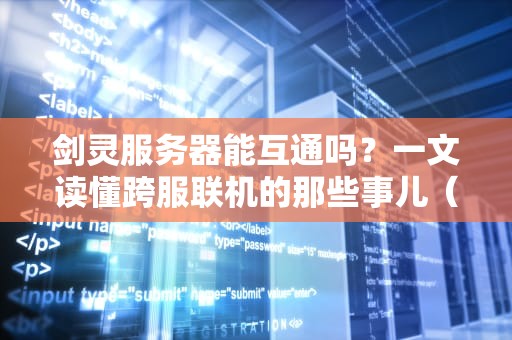 剑灵服务器能互通吗？一文读懂跨服联机的那些事儿（附专业测评）