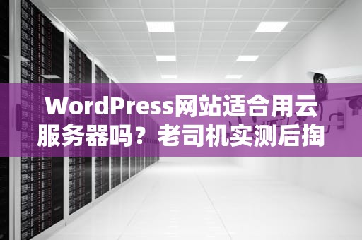 WordPress网站适合用云服务器吗？老司机实测后掏心窝的答案！