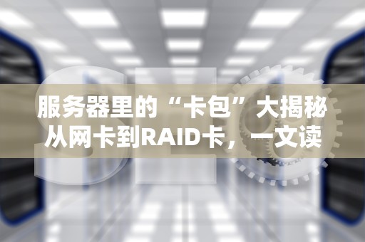 服务器里的“卡包”大揭秘从网卡到RAID卡，一文读懂硬件全家福！