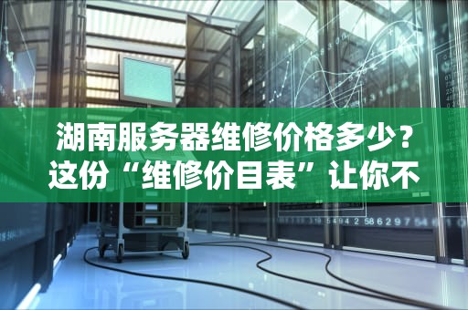 湖南服务器维修价格多少？这份“维修价目表”让你不再被坑！