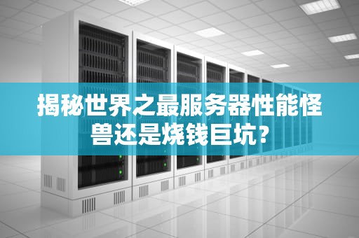 揭秘世界之最服务器性能怪兽还是烧钱巨坑？