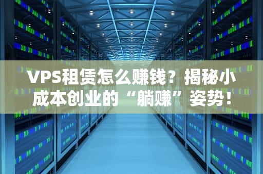 VPS租赁怎么赚钱？揭秘小成本创业的“躺赚”姿势！
