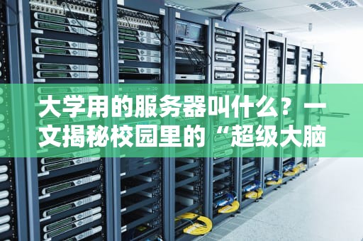 大学用的服务器叫什么？一文揭秘校园里的“超级大脑”