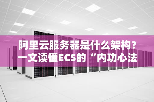 阿里云服务器是什么架构？一文读懂ECS的“内功心法”