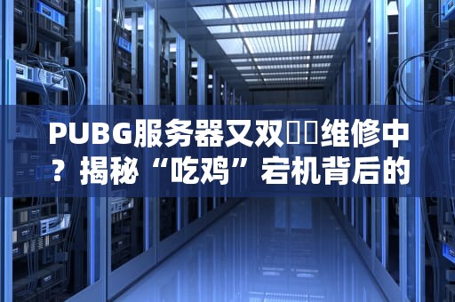 PUBG服务器又双叒叕维修中？揭秘“吃鸡”宕机背后的技术玄学！