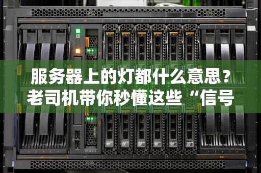 服务器上的灯都什么意思？老司机带你秒懂这些“信号灯”