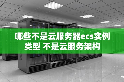 哪些不是云服务器ecs实例类型 不是云服务架构