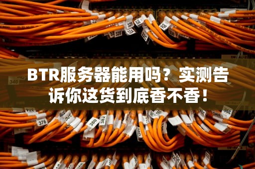 BTR服务器能用吗？实测告诉你这货到底香不香！