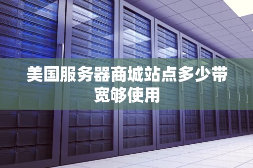 美国服务器商城站点多少带宽够使用