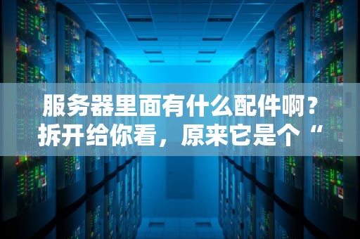 服务器里面有什么配件啊？拆开给你看，原来它是个“超级电脑”！
