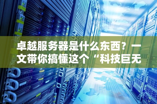 卓越服务器是什么东西？一文带你搞懂这个“科技巨无霸”！（附真实测评）